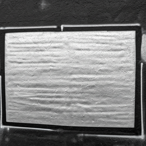 Parede urbana com graffiti em preto e branco de alto contraste